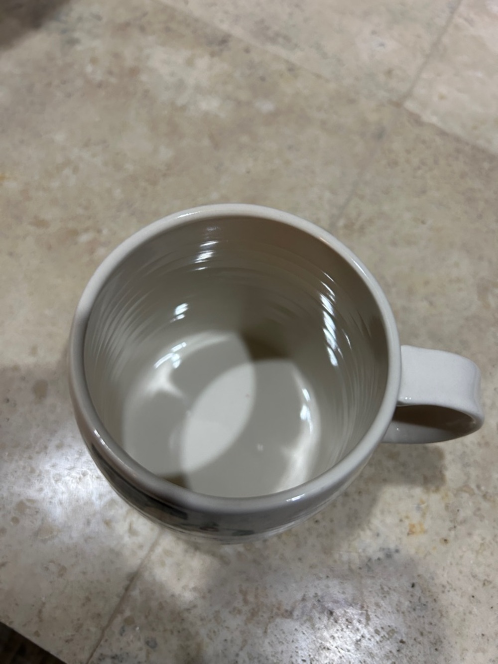 ANTHROPOLOGIE Starla Halfmann Initial L Floral Flowers Ceramic Coffee tea mug - Picture 5 of 6